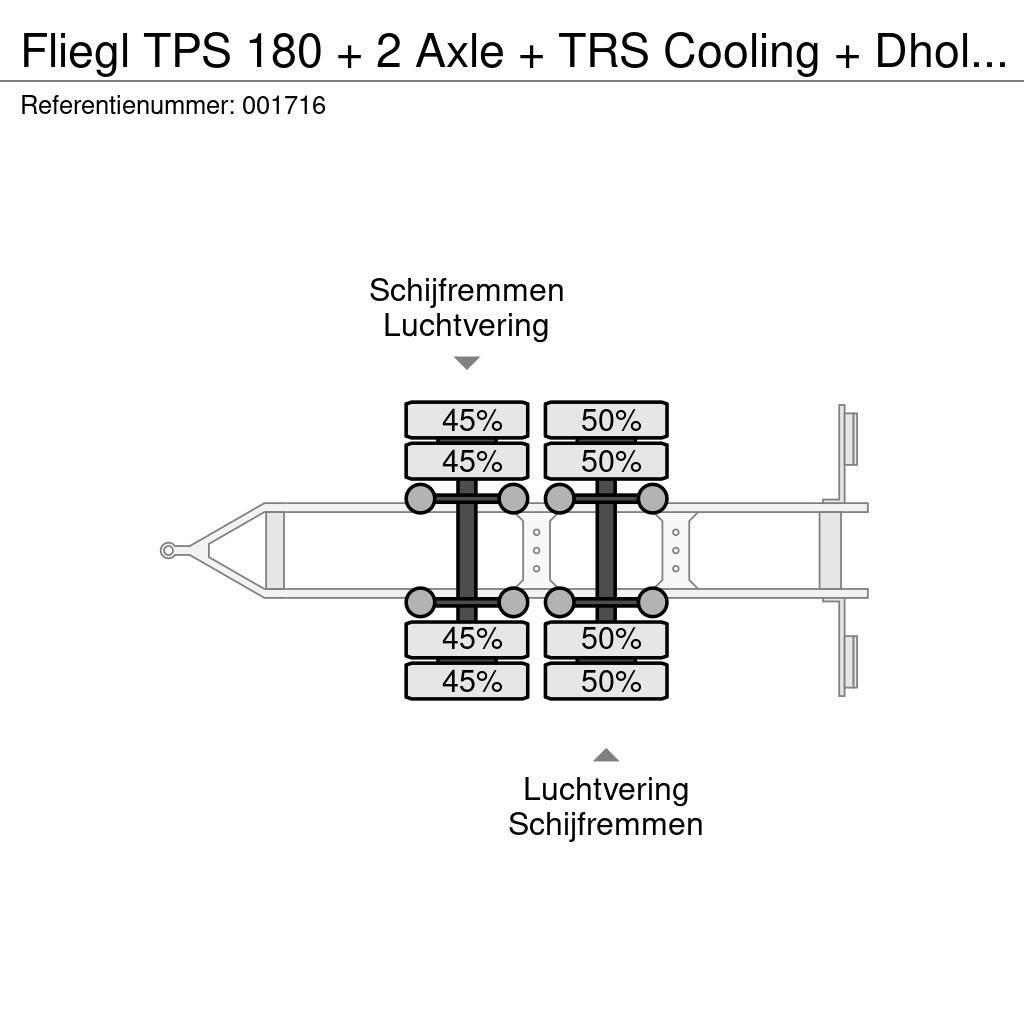 Fliegl TPS 180 + 2 Axle + TRS Cooling + Dhollandia Lift Remorci frigorifice