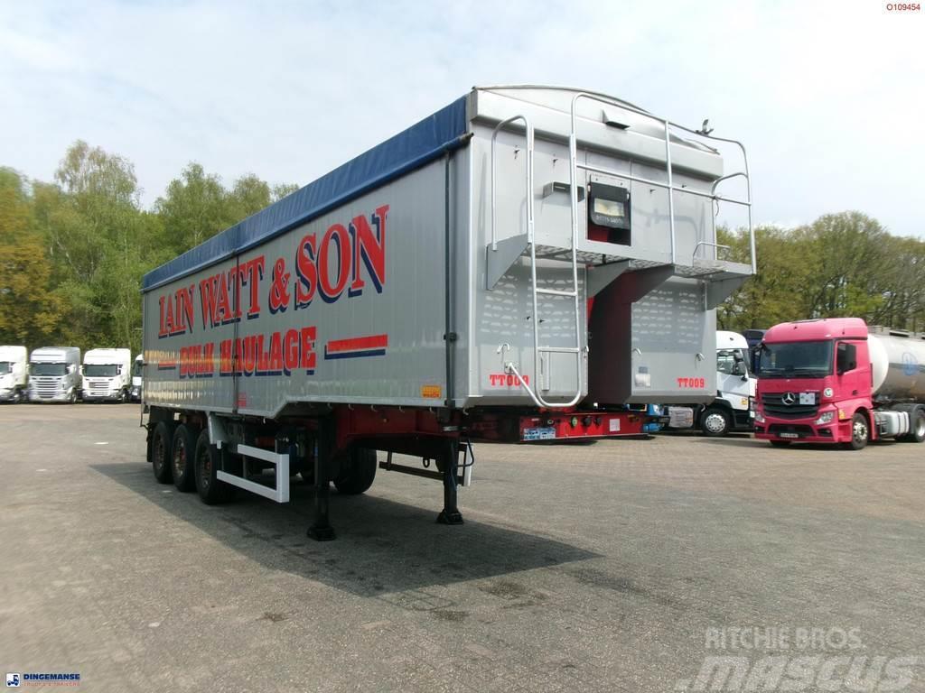 Montracon Tipper trailer alu 55 m3 + tarpaulin Semi-remorca Basculanta