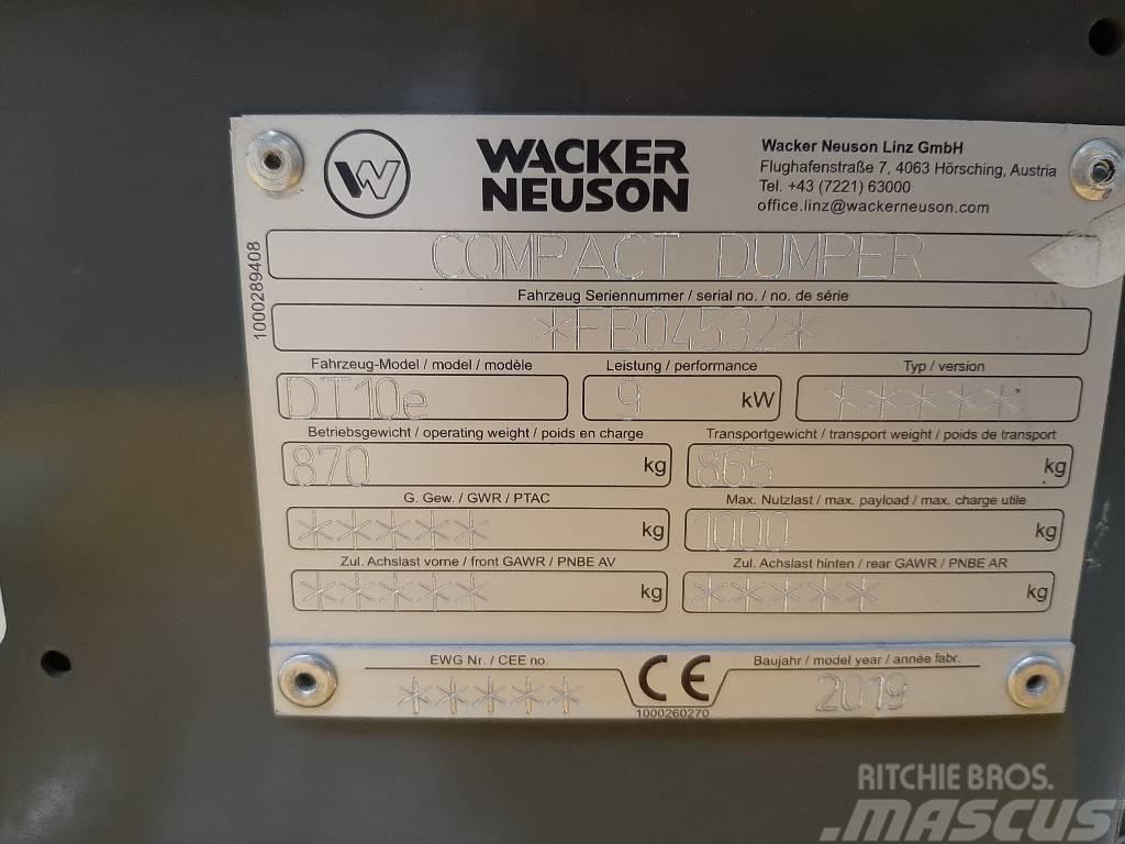 Wacker Neuson DT10e Autobasculante cu senile
