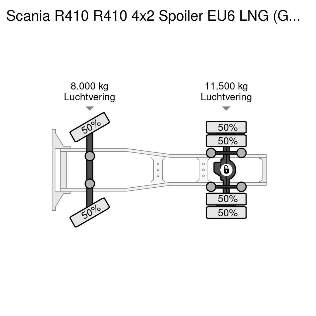 Scania R410 R410 4x2 Spoiler EU6 LNG (GAS) Automatik Autotractoare