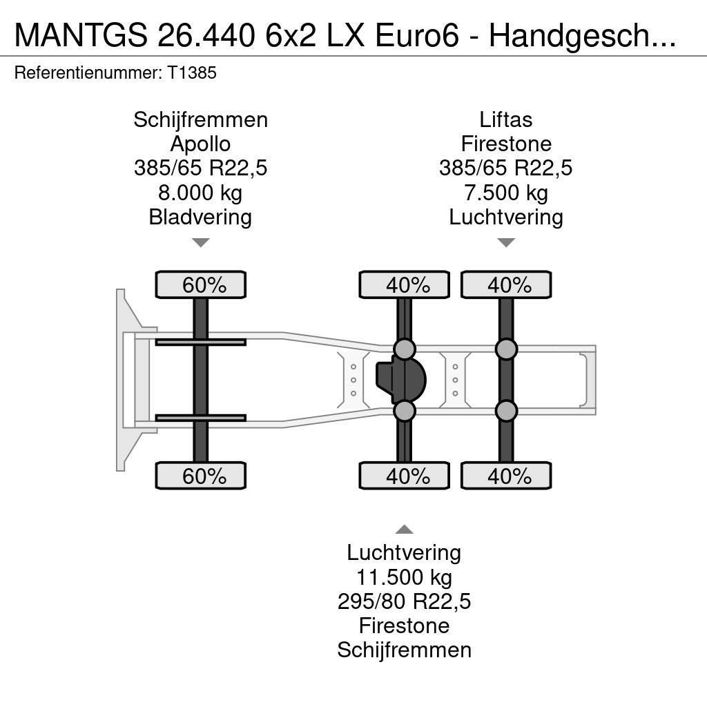 MAN TGS 26.440 6x2 LX Euro6 - Handgeschakeld - Lift-As Autotractoare