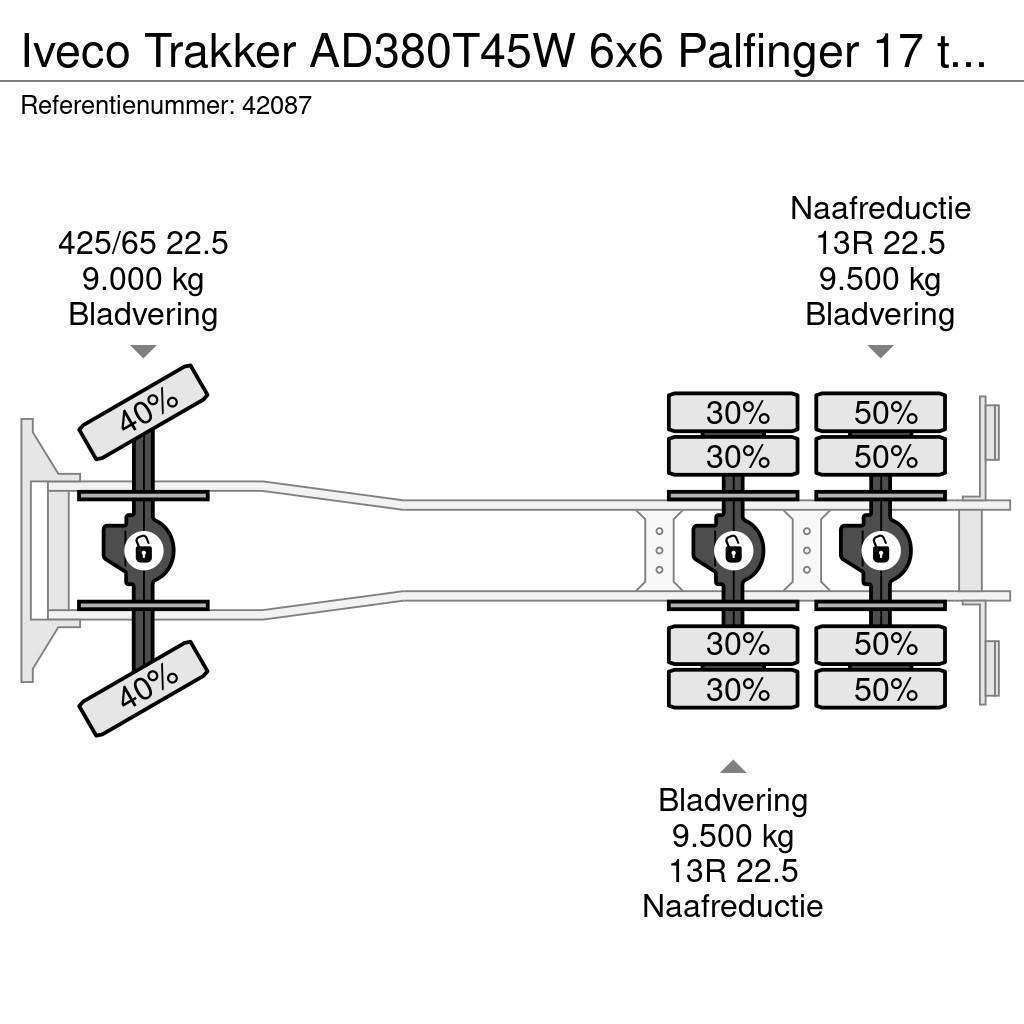 Iveco Trakker AD380T45W 6x6 Palfinger 17 ton/meter Z-kra Autobasculanta