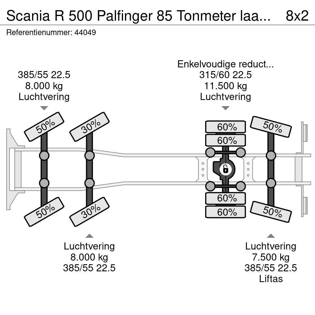 Scania R 500 Palfinger 85 Tonmeter laadkraan Macara pentru orice teren