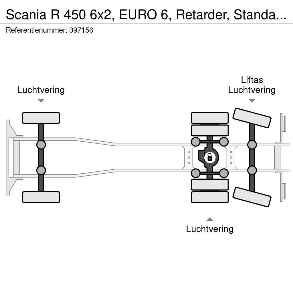 Scania R 450 6x2, EURO 6, Retarder, Standairco, Combi Camion cu prelata