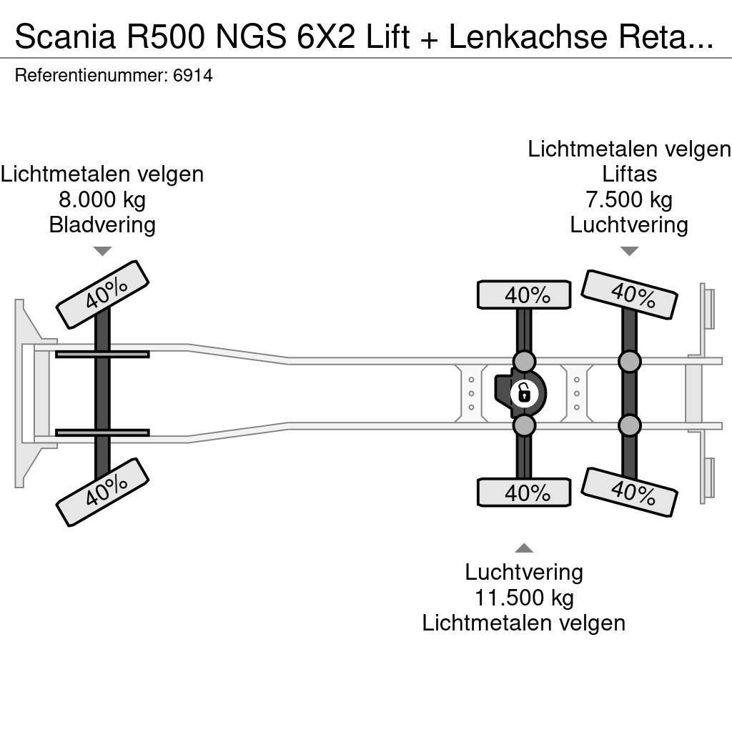 Scania R500 NGS 6X2 Lift + Lenkachse Retarder Alcoa, Top Camion cabina sasiu