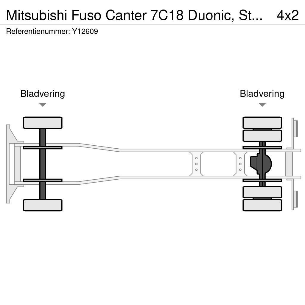Mitsubishi Fuso Canter 7C18 Duonic, Steel suspension, ADR Camion cabina sasiu