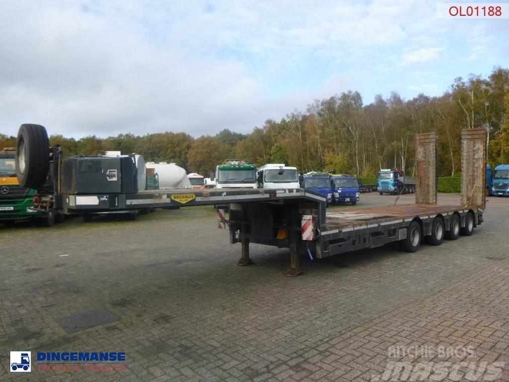 Broshuis 4-axle semi-lowbed trailer 71t + ramps + extendabl Semi-remorca agabaritica