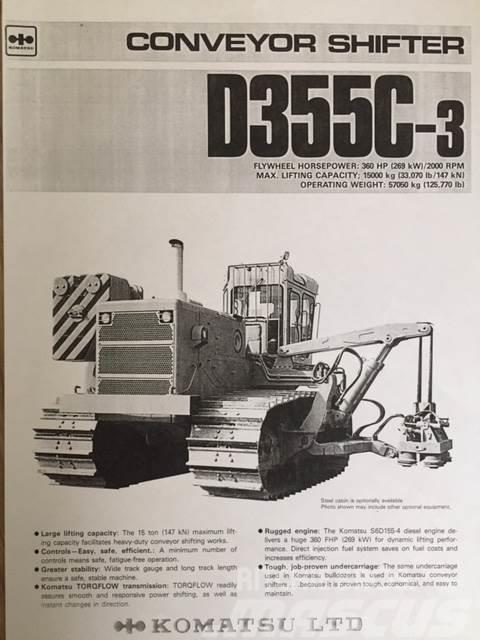 Komatsu D 355 C-3 CONVEYOR SHIFTER Buldozere pentru montat tevi