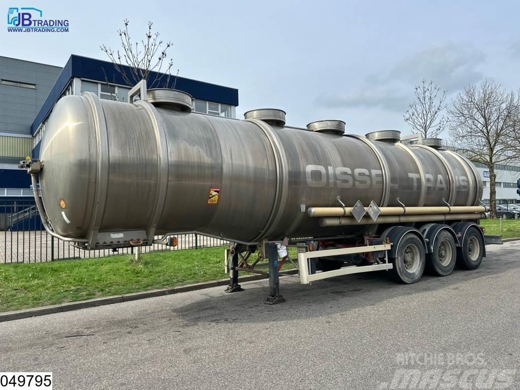 Magyar Chemie 37500 Liter RVS Tank, 1 Compartment Cisterna semi-remorci