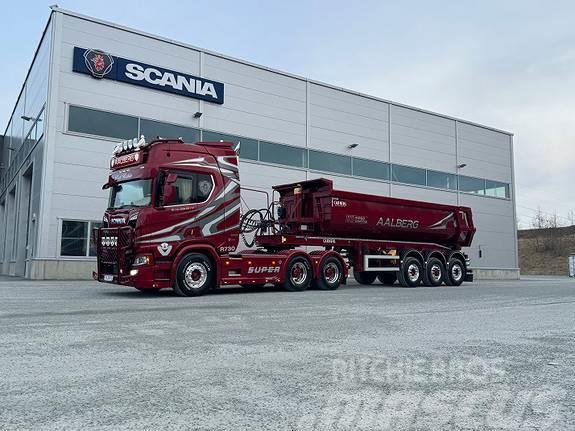 Scania R 730 A6x4NB Tipptrekker med 2020 mod Carnehl Tipp Autotractoare