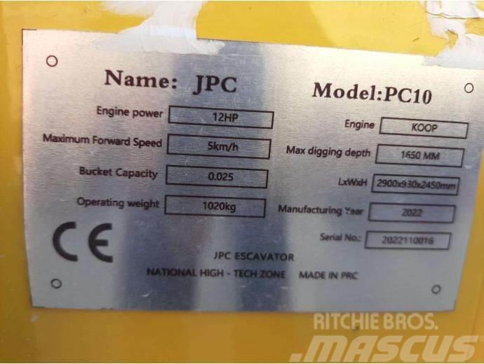 JPC PC-10 Mini excavatoare < 7t