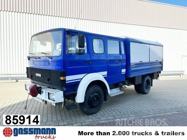 Iveco 120-23 AW 4x4 Doka, V8-Motor, Gerätewagen, Camioane platforma/prelata