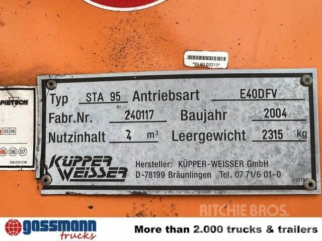 Küpper-Weisser STA 95 Salzstreuer auf Abrollrahmen, ca. 4m³ Alte accesorii tractor