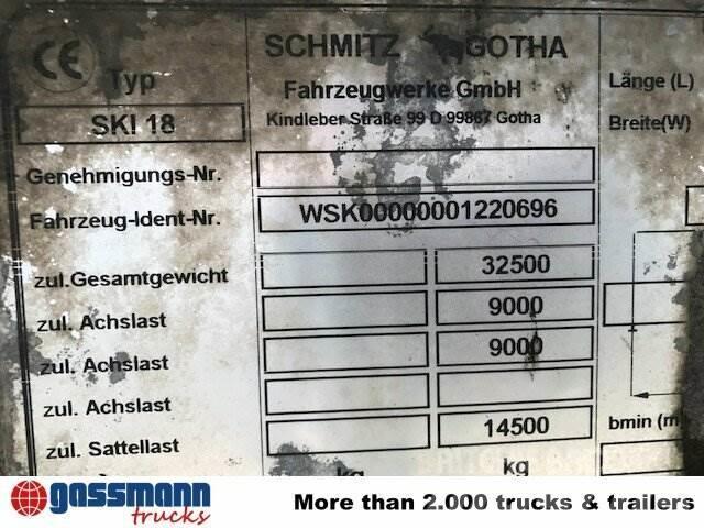 Schmitz SKI 18 SL06-7.2 Alumulde mit Stahlboden ca. 25m³ Semi-remorca Basculanta