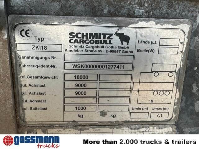 Schmitz ZKI 18-4.9, Stahlbordwände ca. 10m³, Rahmen Remorci basculante
