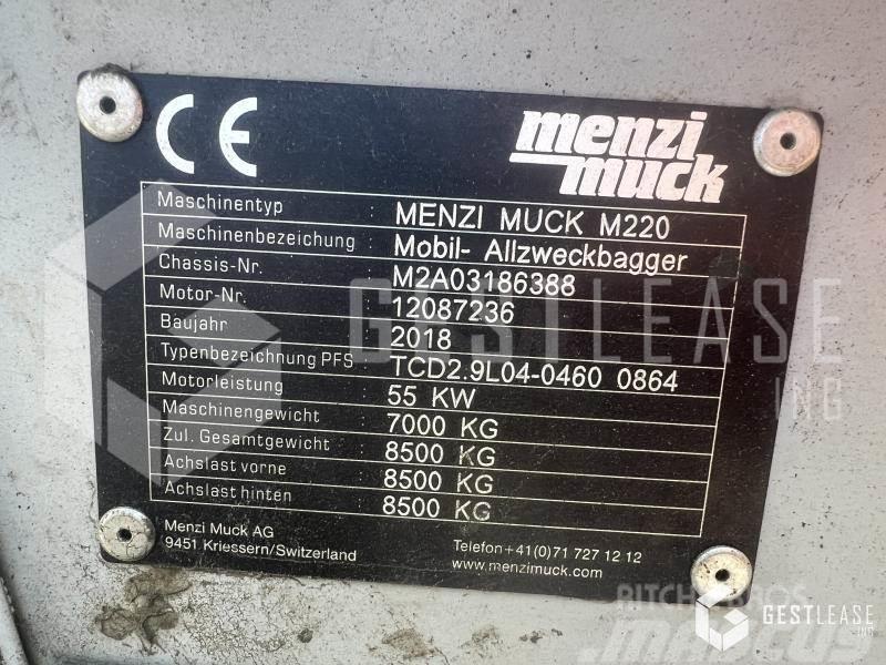 Menzi Muck M220 Excavatoare speciale