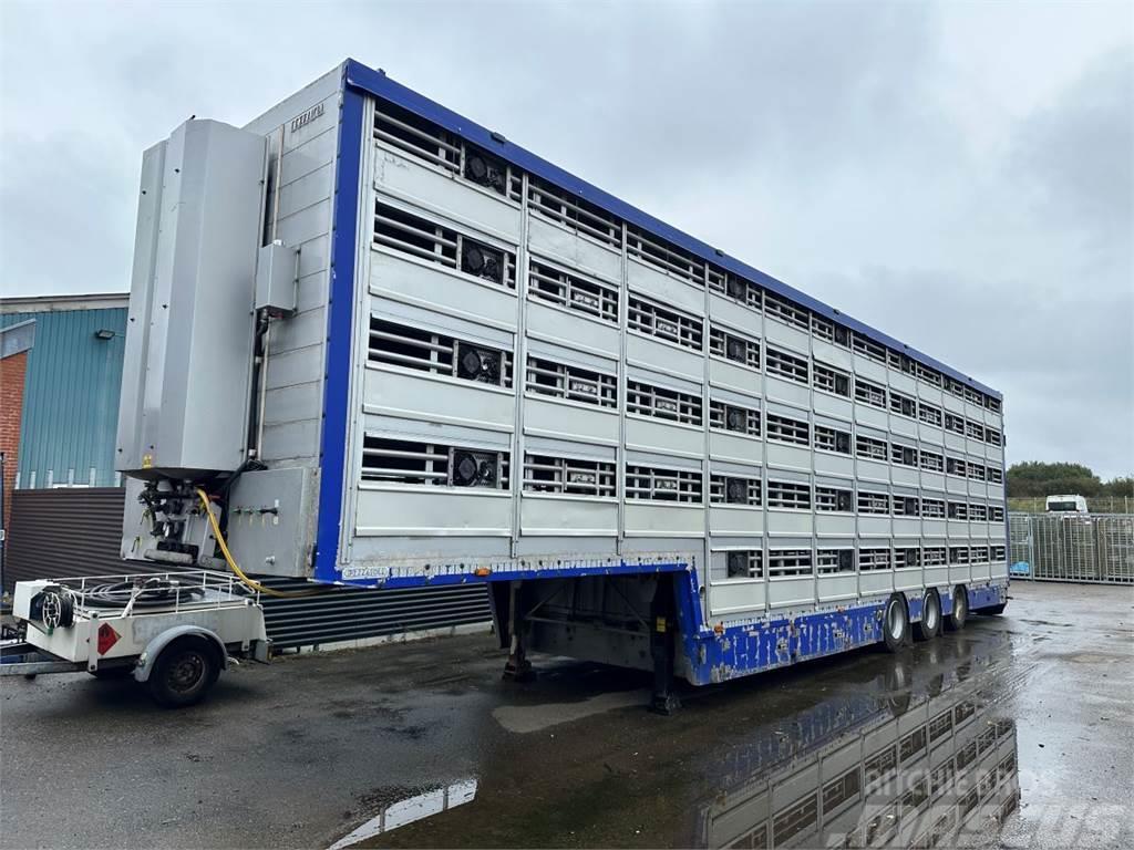 Pezzaioli 5-stock Grise trailer 5-stock Semi-remorci transport animale