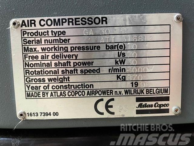 Atlas Copco GA30 el-skruekompressor Compresoare