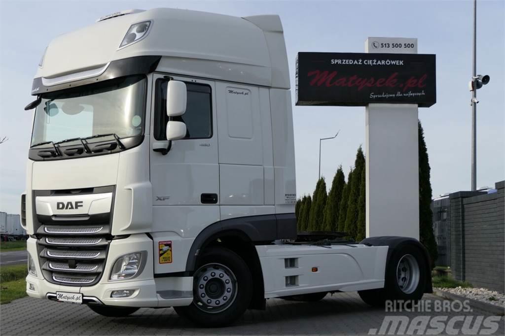 DAF XF 480 / SUPER SPACE CAB / I-PARK COOL / OPONY 100 Autotractoare