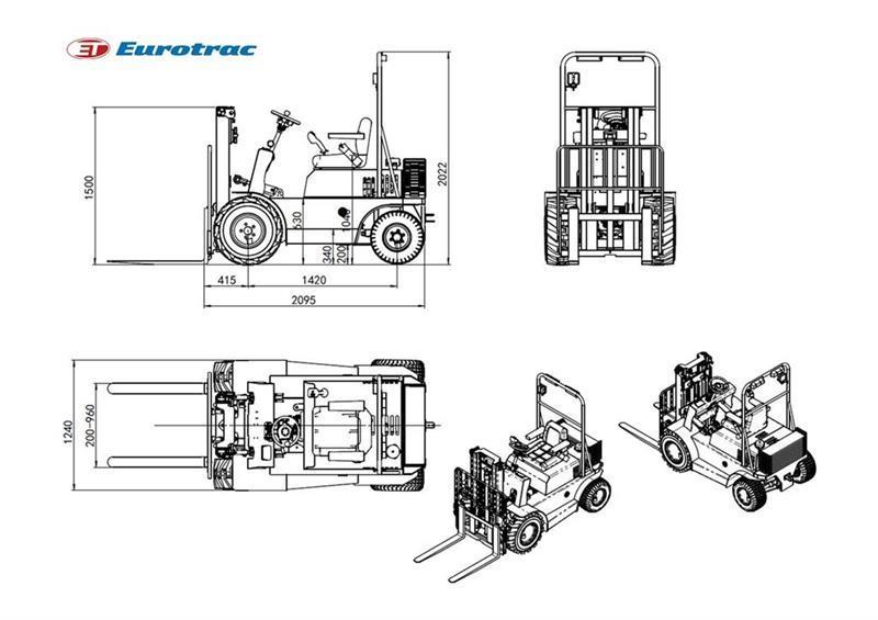  - - -  eurotrac  Agri 10 Stivuitor diesel