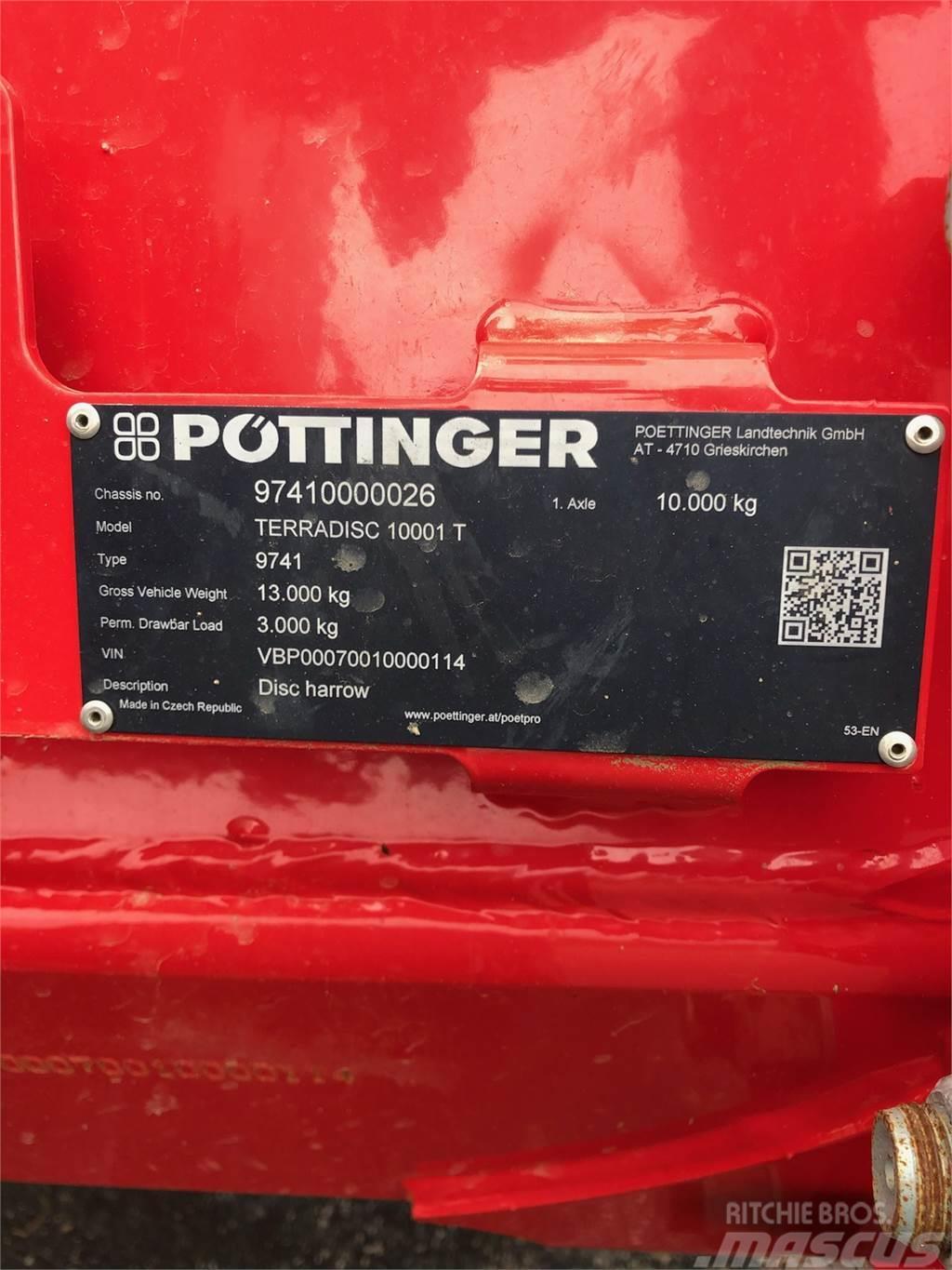 Pöttinger TERRADISC 10001T 32.5 Alte masini si accesorii de cultivat