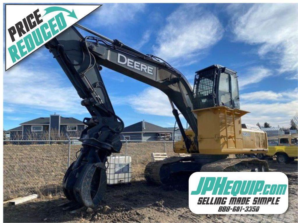 John Deere 350D Log Loader with Clam Grapple Incarcatoare forestiere