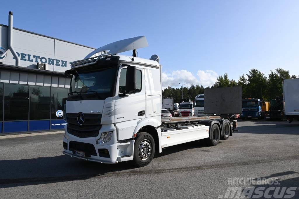 Mercedes-Benz Actros 2653 6x2 Konttiauto Camion cadru container