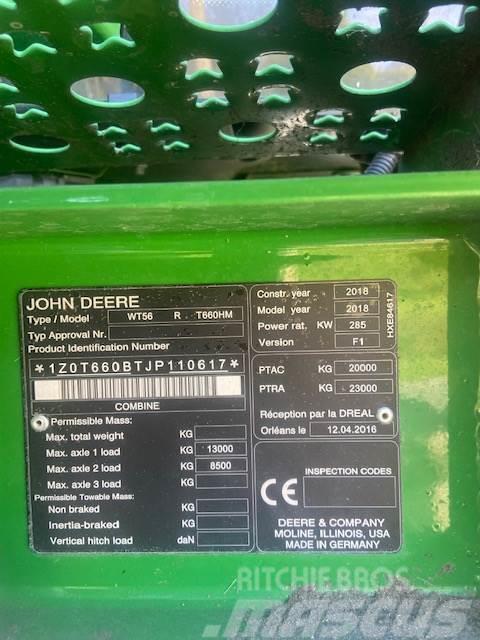 John Deere T660 HM Combine de secerat
