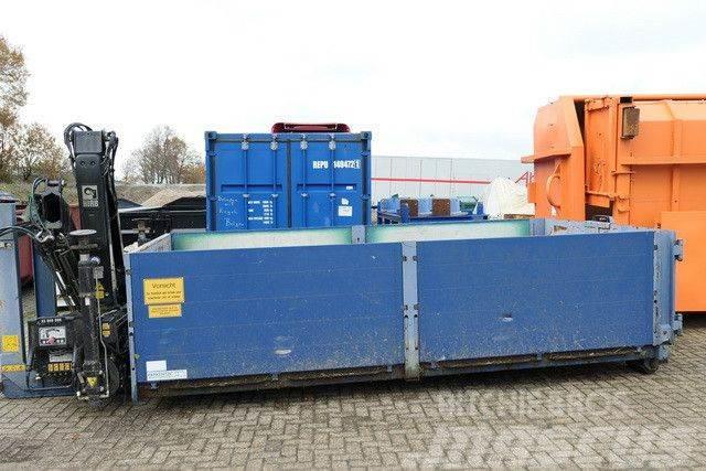  Abrollcontainer, Kran Hiab 099 BS-2 Duo Camion cu carlig de ridicare