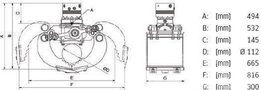 DMS SG2030 inkl. Rotator Sortiergreifer - NEU Cupa