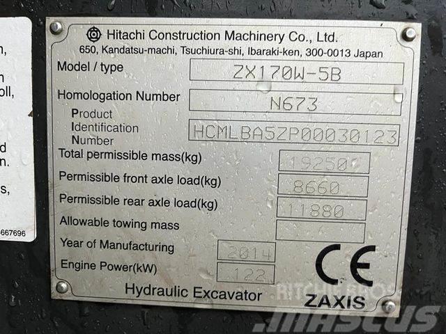 Hitachi ZX 170 W-5B Excavatoare cu roti