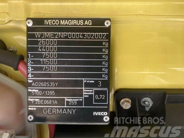 Iveco STRALIS 350 with sides 6x2, crane,EURO 3 vin 002 Camioane platforma/prelata