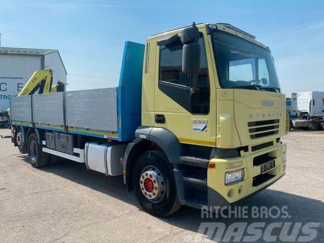 Iveco STRALIS 350 with sides 6x2, crane,EURO 3 vin 002 Camioane cu macara