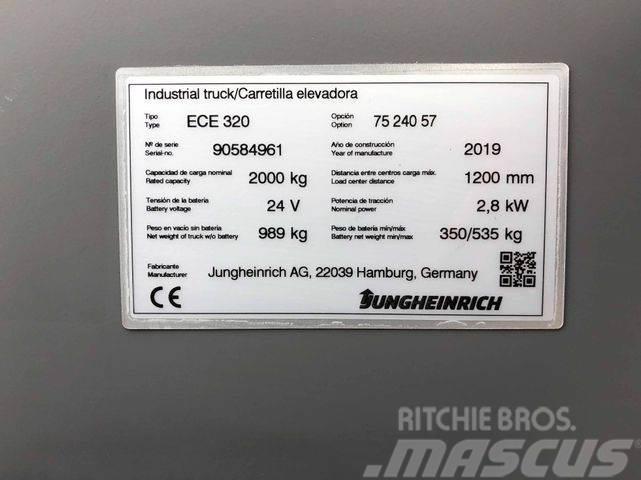 Jungheinrich ECE 320 - 2400MM GABELN - NUR 276 STD. Altele