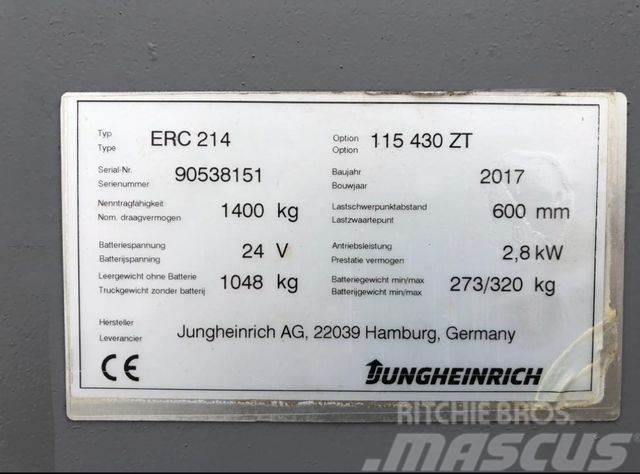 Jungheinrich ERC 214 - 4300MM HUB - 1400KG - NEUWERTIG Stivuitoare pentru comisionare(logistica)