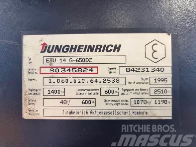 Jungheinrich ETV 14 - 6.2M HUBHÖHE - 5.083 STD. Stivuitor cu catarg retractabil