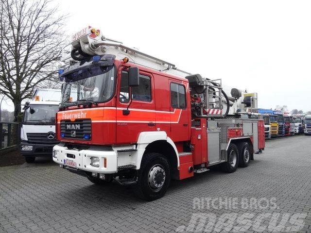 MAN FE410 6X6/ Vema Lift 32 Meter/ Feuerwehr Platforme aeriene montate pe camion