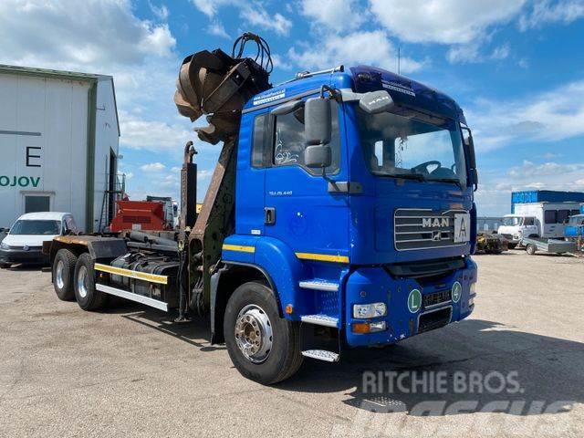 MAN TGA 26.440 6X4 for containers with crane vin 874 Camion cu carlig de ridicare