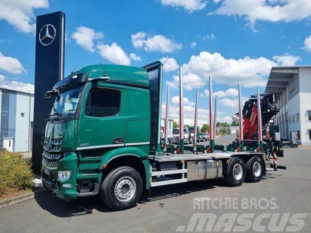 Mercedes-Benz Arocs 2651 L 6x4 + Kran: Epsilon M12Z91 Camion pentru lemne