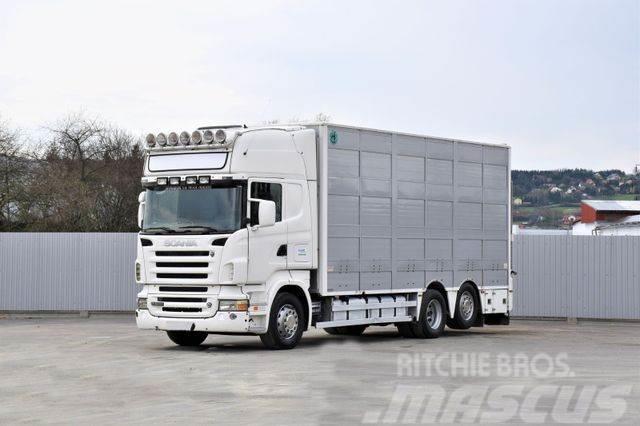 Scania R 500 TIERTRANSPORTWAGEN 7,10m / 4STOCK Camioane transport animale