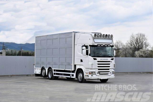 Scania R 500 TIERTRANSPORTWAGEN 7,10m / 4STOCK Camioane transport animale