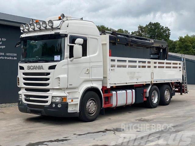Scania R480 EU6 6x2 Retarder Lenk/Lift Hiab LK Camioane platforma/prelata