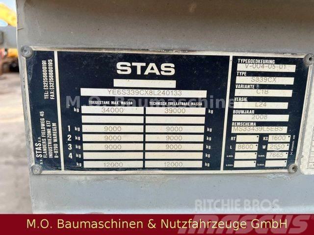 Stas S339CX / 3 Achser / Luft / Plane / Semi-remorca Basculanta