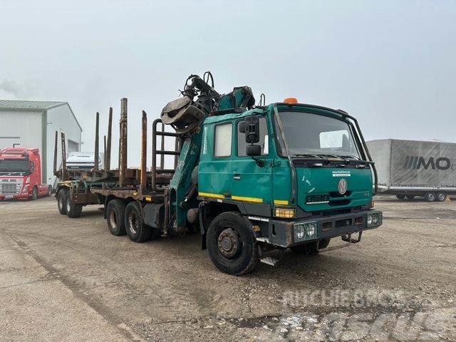 Tatra T 815 woodtransporter 6x6, crane+WILD 789+101 Camion pentru lemne