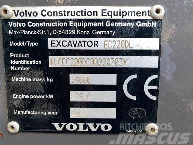 Volvo EC220 DL **BJ2013 *12558H/LASER Topcon *TOP* Excavatoare pe senile