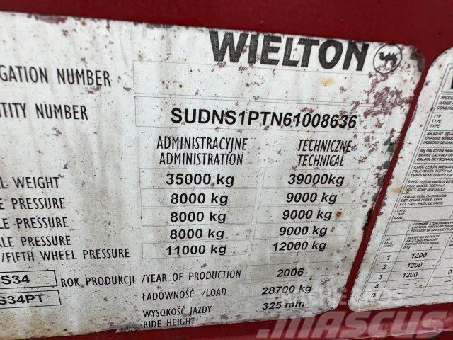 Wielton trailer for containers vin 636 Semi-remorca sasiu