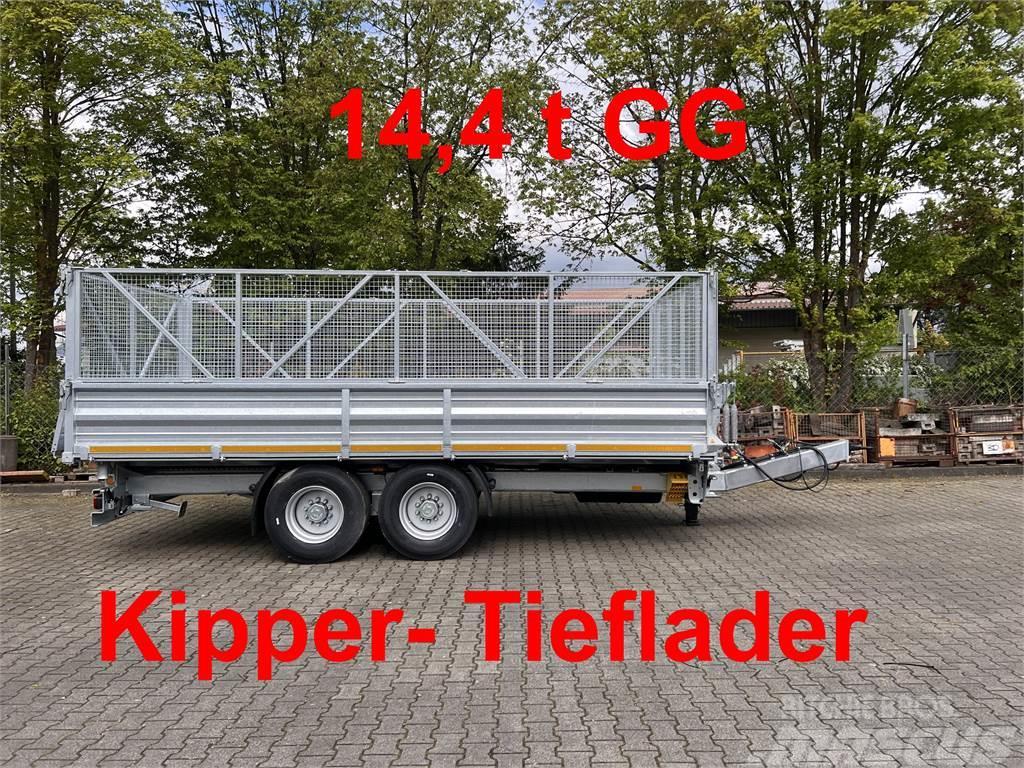 Möslein TTD 14 5,70 m 14 t Tandem- Kipper Tieflader 5,70 Remorci basculante