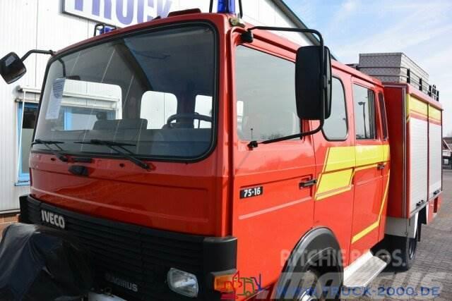 Iveco 75E16 A Mannschaft- Feuerwehr Löschpumpe SERVO Autocamioane