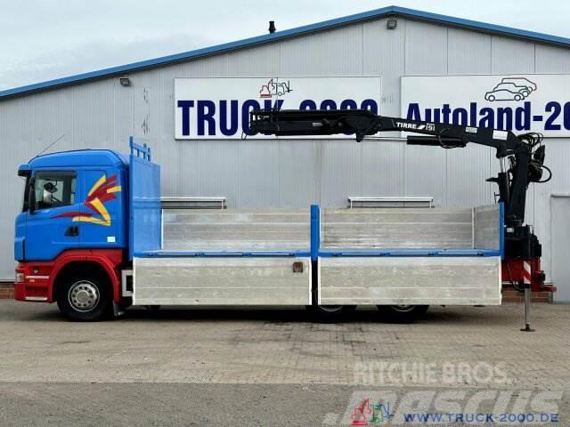 Scania R400 Atlas Tirre 191L 9m=1,7t. 7m Ladefl. 1.Hand Camioane platforma/prelata