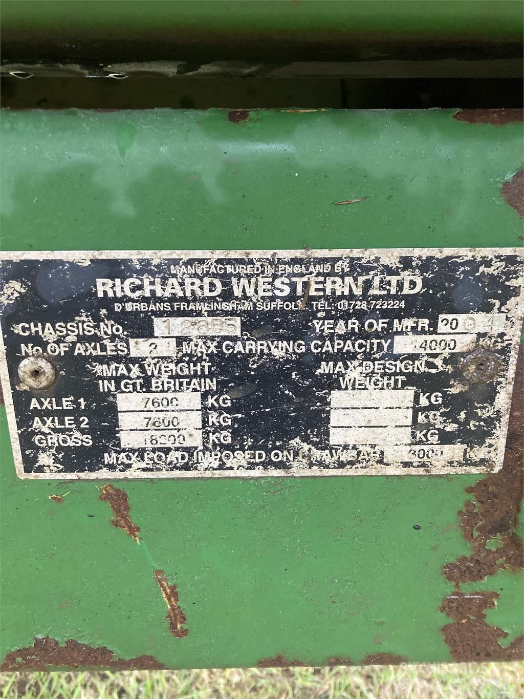 Richard Western ENSILAGEVAGN Alte masini si accesorii pentru încarcat si sapaturi